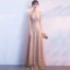 Sexy Doré Robe De Soirée 2018 Empire Bretelles Spaghetti Sans Manches Glitter Tulle Longue Volants Dos Nu Robe De Ceremonie