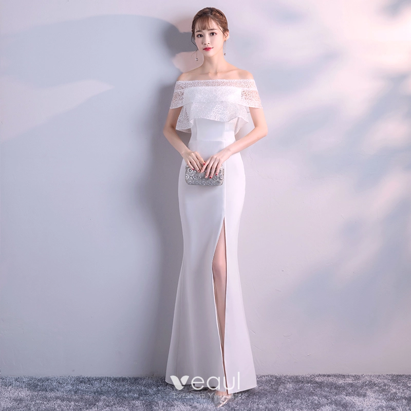 Satsweety 2023 Ivory Organza Elegant Gowns With Sleeves With Off Shoulder  Design And Long Sleeves Perfect For Formal Events, Proms, And Abiye From  Bridaldressmall, $100.95 | DHgate.Com