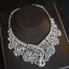 Charming Silver Rhinestone Crystal Body Jewellery Headpieces Necklace 3-piece 2022 Alloy Wedding Bridal Hair Accessories Tiara