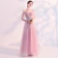 Sexy Rougissant Rose Percé Robe De Soirée 2018 Princesse Bretelles Spaghetti Manches Courtes Appliques En Dentelle Perle Perlage Longue Volants Dos Nu Robe De Ceremonie