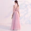 Sexy Rougissant Rose Percé Robe De Soirée 2018 Princesse Bretelles Spaghetti Manches Courtes Appliques En Dentelle Perle Perlage Longue Volants Dos Nu Robe De Ceremonie