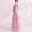 Sexy Rougissant Rose Percé Robe De Soirée 2018 Princesse Bretelles Spaghetti Manches Courtes Appliques En Dentelle Perle Perlage Longue Volants Dos Nu Robe De Ceremonie
