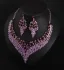 Exagéré Lilas Accessorize Colliers Faux Diamant Alliage Soirée Boucles D'Oreilles Un Collier 2023