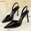Sexy Black Evening Party Rivet Womens Shoes 2022 9 cm Stiletto Heels Pointed Toe Womens Shoes High Heels