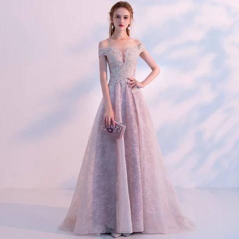 Seksowne Szary Przezroczyste Sukienki Na Bal 2018 Princessa Przy Ramieniu Kótkie Rękawy Aplikacje Z Koronki Rhinestone Trenem Sweep Wzburzyć Sukienki Wizytowe