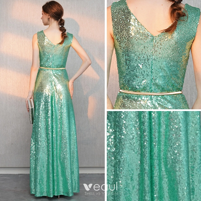 Sheego Abendkleid Große Größen Mit Pailletten Und Meshrock