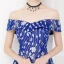 Abordable Bleu Roi Robe De Soirée 2018 Princesse De l'épaule Manches Courtes Appliques Paillettes Longue Volants Dos Nu Robe De Ceremonie