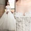 Chic / Belle Ivoire Robe De Mariée 2018 Princesse Transparentes Encolure Dégagée Manches Longues Dos Nu Appliques En Dentelle Perlage Perle Cathedral Train Volants