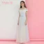 Affordable Sky Blue Bridesmaid Dresses 2018 A-Line / Princess Bow Sash Floor-Length / Long Ruffle Backless Wedding Party Dresses