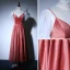 Charmant Watermelon Rouge Transparentes de retour Robe De Graduation 2018 Princesse Col Haut Manches Courtes Thé Longueur Volants Dos Nu Robe De Ceremonie
