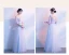 Affordable Sky Blue Bridesmaid Dresses 2018 A-Line / Princess Appliques Lace Metal Sash Floor-Length / Long Ruffle Backless Wedding Party Dresses