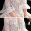 Eleganta Champagne Bröllopsklänningar 2020 Balklänning Av Axeln Pösigt Korta ärm Halterneck Appliqués Spets Beading Cathedral Train Ruffle
