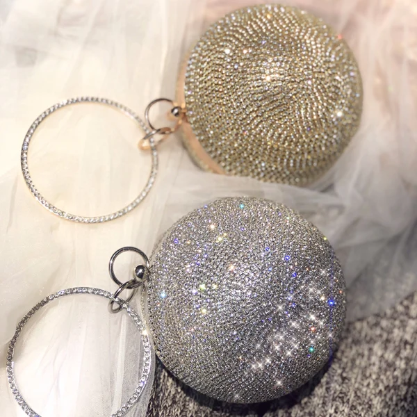 Sparkly Rhinestone Clutch Bags 2020 Metal Accessories