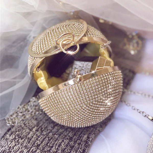 Sparkly Rhinestone Clutch Bags 2020 Metal Accessories