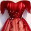 Chic / Beautiful Red Evening Dresses  2020 A-Line / Princess Off-The-Shoulder Short Sleeve Beading Floor-Length / Long Backless Formal Dresses