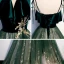 Chic / Beautiful Dark Green Suede Prom Dresses 2020 A-Line / Princess Spaghetti Straps Sleeveless Glitter Tulle Floor-Length / Long Ruffle Backless Formal Dresses
