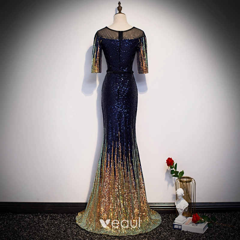 slim fit dress slacks Royal Blue Prom Dress For Teens 2019, Prom Dresses, Graduation School –  DressesTailor main image 0