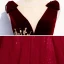 Chic / Beautiful Suede Burgundy Evening Dresses  2020 A-Line / Princess See-through Deep V-Neck Sleeveless Beading Floor-Length / Long Backless Formal Dresses