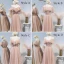 Chic / Beautiful Pearl Pink Bridesmaid Dresses 2020 A-Line / Princess Appliques Lace Beading Sash Short Ruffle Backless Wedding Party Dresses