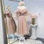 Chic / Beautiful Pearl Pink Bridesmaid Dresses 2020 A-Line / Princess Appliques Lace Beading Sash Short Ruffle Backless Wedding Party Dresses