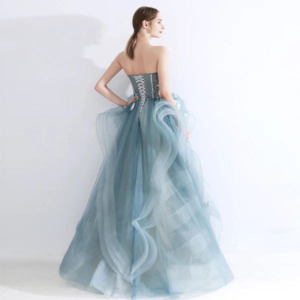 High-end Jade Green Prom Dresses 2020 A-Line / Princess Sweetheart Sleeveless Appliques Lace Beading Floor-Length / Long Ruffle Backless Formal Dresses