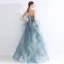 High-end Jade Green Prom Dresses 2020 A-Line / Princess Sweetheart Sleeveless Appliques Lace Beading Floor-Length / Long Ruffle Backless Formal Dresses