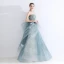 High-end Jade Green Prom Dresses 2020 A-Line / Princess Sweetheart Sleeveless Appliques Lace Beading Floor-Length / Long Ruffle Backless Formal Dresses