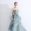 High-end Jade Green Prom Dresses 2020 A-Line / Princess Sweetheart Sleeveless Appliques Lace Beading Floor-Length / Long Ruffle Backless Formal Dresses