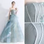 High-end Jade Green Prom Dresses 2020 A-Line / Princess Sweetheart Sleeveless Appliques Lace Beading Floor-Length / Long Ruffle Backless Formal Dresses