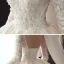 Best Champagne Wedding Dresses 2020 Ball Gown V-Neck 3/4 Sleeve Backless Appliques Lace Beading Pearl Chapel Train Ruffle