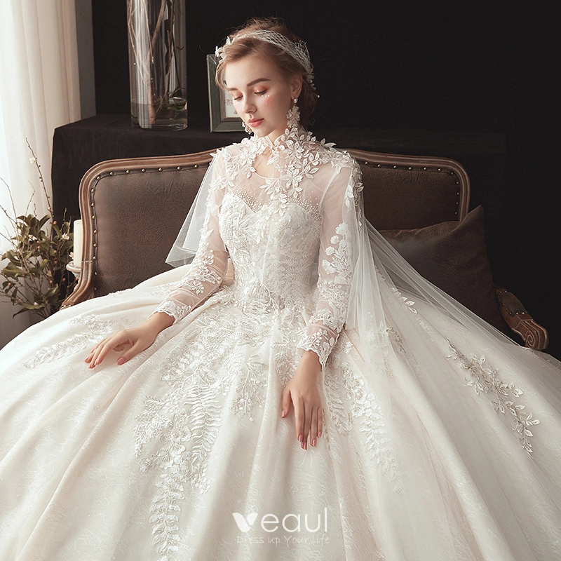 Fairytale Wedding Dress Ballgown Unique Wedding Dress for Petite to Plus  Size Long Sleeve Corset Dress Custom to Order - Etsy