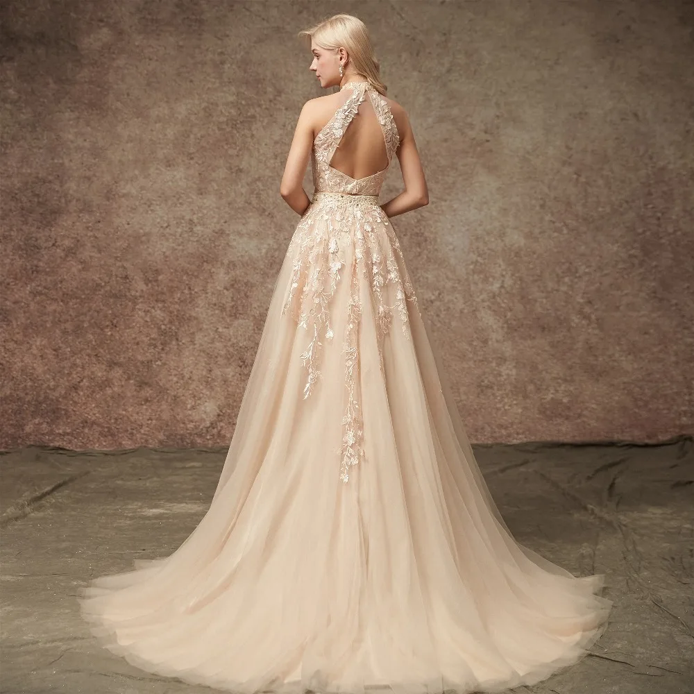 slim fit dress slacks Two Piece Wedding Dress Custom Size US / Soft White main image 1