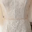 High-end Champagne Lace Wedding Dresses 2020 Trumpet / Mermaid Off-The-Shoulder Puffy 1/2 Sleeves Backless Court Train