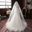 High-end Champagne Outdoor / Garden Wedding Dresses 2020 Trumpet / Mermaid Spaghetti Straps Sleeveless Backless Appliques Lace Sweep Train Ruffle