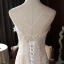 High-end Champagne Outdoor / Garden Wedding Dresses 2020 Trumpet / Mermaid Spaghetti Straps Sleeveless Backless Appliques Lace Sweep Train Ruffle