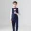 Simple Bordeaux Cravate Noire Costumes De Mariage pour garçons 2020