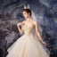 Best Champagne Outdoor / Garden Wedding Dresses 2020 Ball Gown Spaghetti Straps Sleeveless Backless Glitter Tulle Beading Sweep Train Ruffle