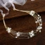 Élégant Doré Bandeaux Accessoire Cheveux Mariage 2020 Perlage Perle Lacer Accessoire Cheveux Mariage Accessorize