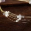 Élégant Doré Bandeaux Accessoire Cheveux Mariage 2020 Perlage Perle Lacer Accessoire Cheveux Mariage Accessorize