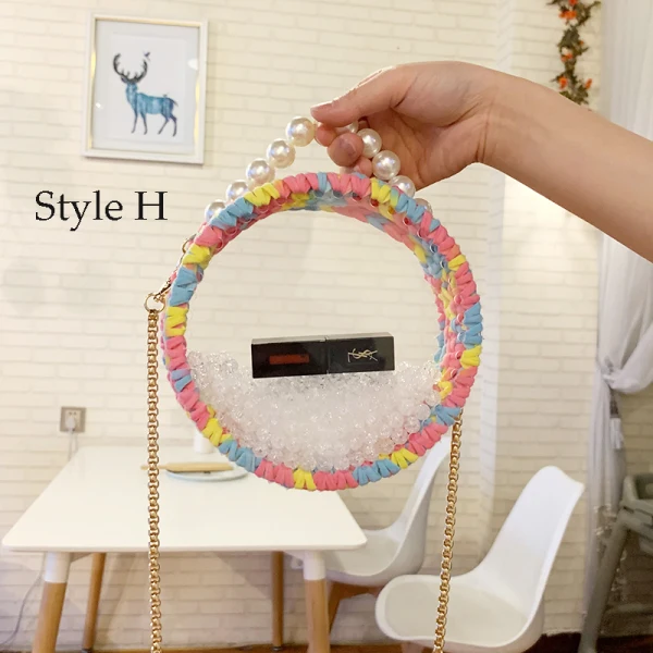 Rainbow Multi-Colors Clutch Bags 2020 Pearl Accessories