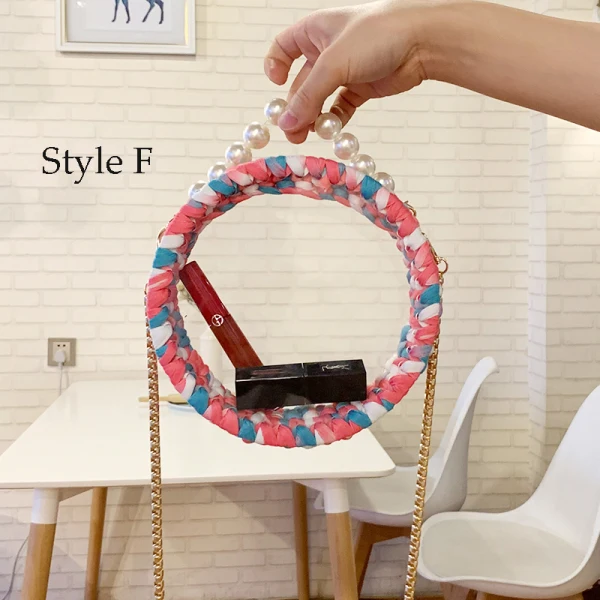 Rainbow Multi-Colors Clutch Bags 2020 Pearl Accessories