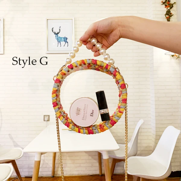 Rainbow Multi-Colors Clutch Bags 2020 Pearl Accessories