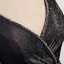 Fashion Black Evening Dresses  2020 A-Line / Princess V-Neck Sleeveless Glitter Tulle Beading Sash Floor-Length / Long Ruffle Backless Formal Dresses