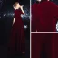 Affordable Suede Burgundy Winter Evening Dresses  2020 A-Line / Princess V-Neck 1/2 Sleeves Sash Floor-Length / Long Formal Dresses