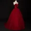 Modern / Fashion Red Prom Dresses 2019 Ball Gown Strapless Sleeveless Floor-Length / Long Ruffle Backless Formal Dresses