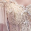 Best Champagne Outdoor / Garden Wedding Dresses 2020 Ball Gown Off-The-Shoulder Short Sleeve Backless Appliques Lace Beading Floor-Length / Long Ruffle
