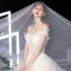Luxury / Gorgeous Champagne Wedding Dresses 2020 Ball Gown Off-The-Shoulder Short Sleeve Backless Butterfly Appliques Lace Glitter Tulle Beading Cathedral Train Ruffle