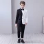 Amazing / Unique Two Tone Black White Boys Wedding Suits 2020