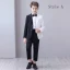 Amazing / Unique Two Tone Black White Boys Wedding Suits 2020
