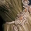 Elegant Green Evening Dresses  2020 A-Line / Princess Off-The-Shoulder Short Sleeve Appliques Lace Beading Glitter Tulle Sash Floor-Length / Long Ruffle Backless Formal Dresses